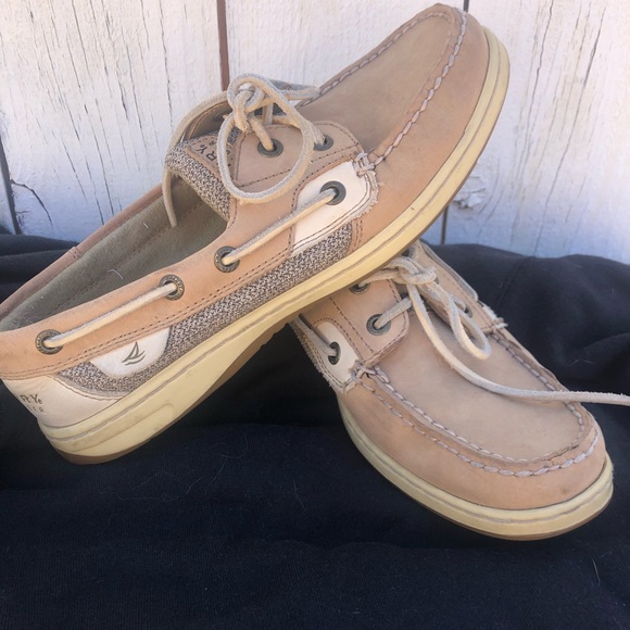 sperry bluefish linen oat